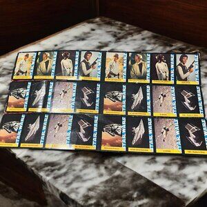 Lot of 3 Vintage 1977 Star Wars Wonder Bread Uncut Sheet Strips